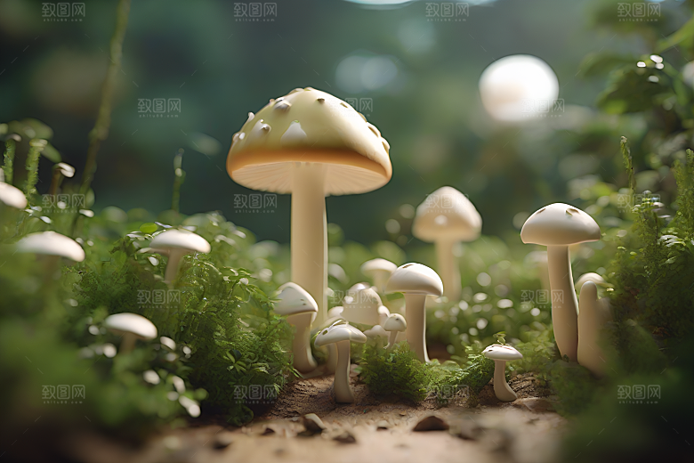 Filip Hodas的蘑菇渲染艺术
