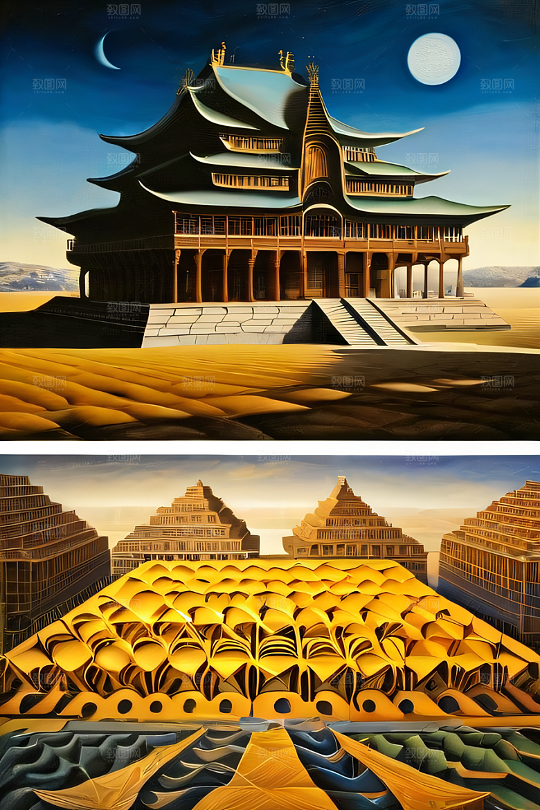 艺术迷宫中的光学错觉与幻象
