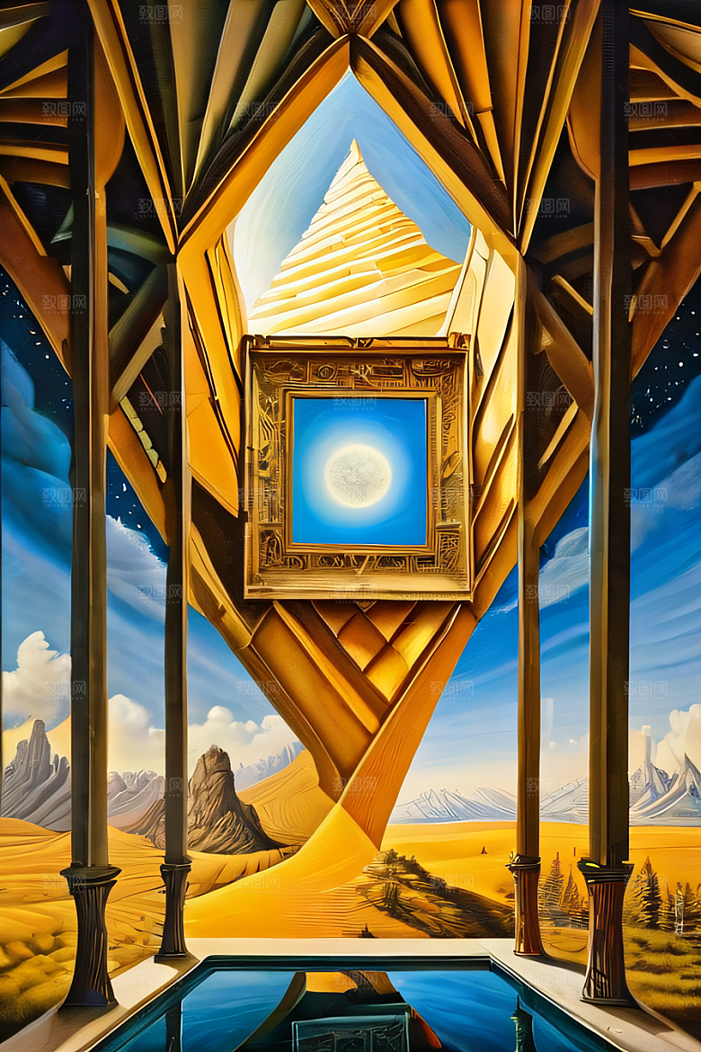 激发想象力的奇幻维度艺术中的幻境探索