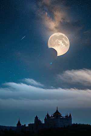 星空下的童话宫殿尽显华美