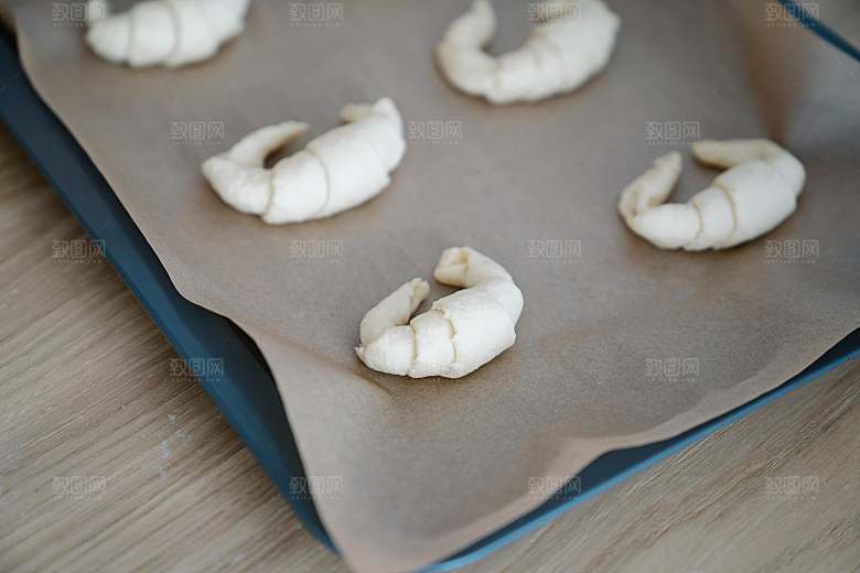 牛角包制作美食摄影