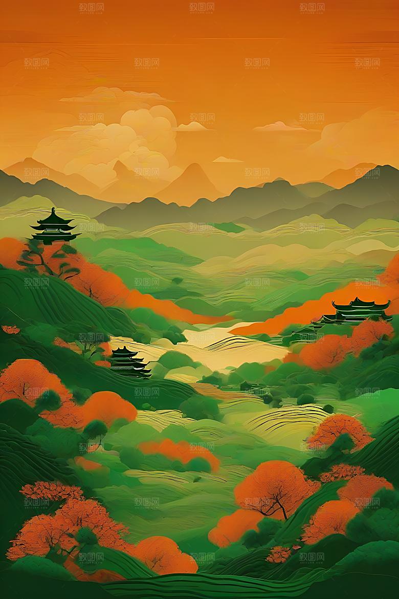 传统中国山水设计