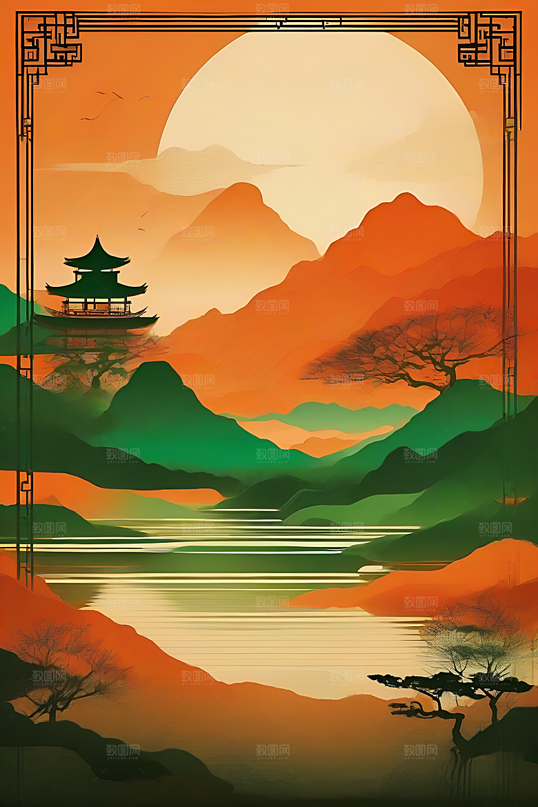山水色彩的艺术创作