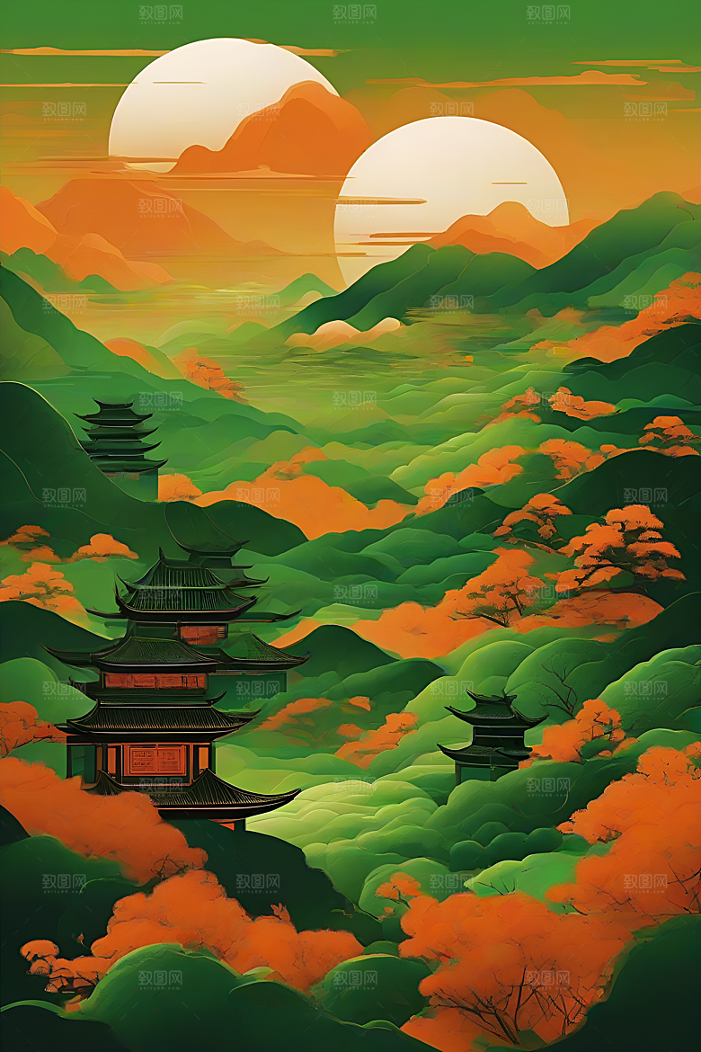 传统海报艺术创作风格
