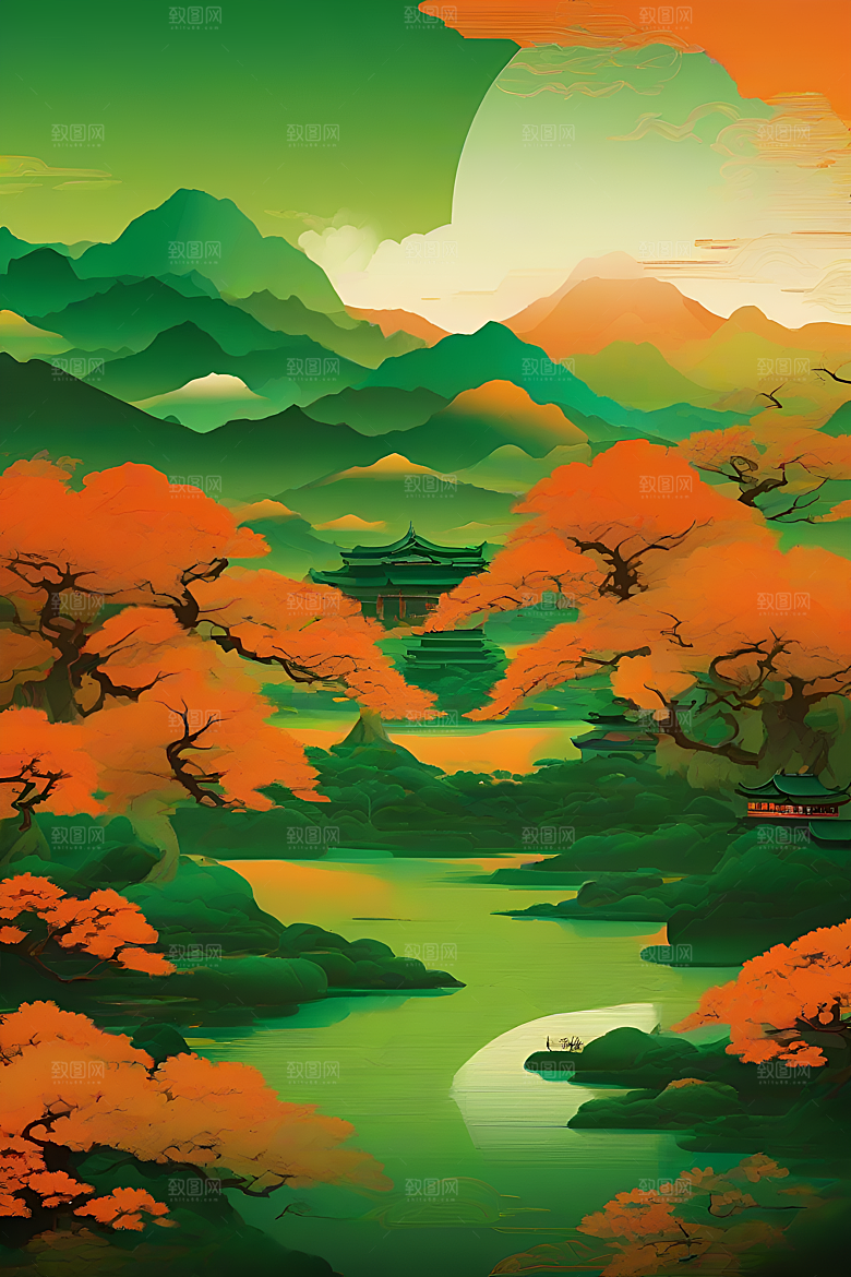 传统海报艺术创作风格