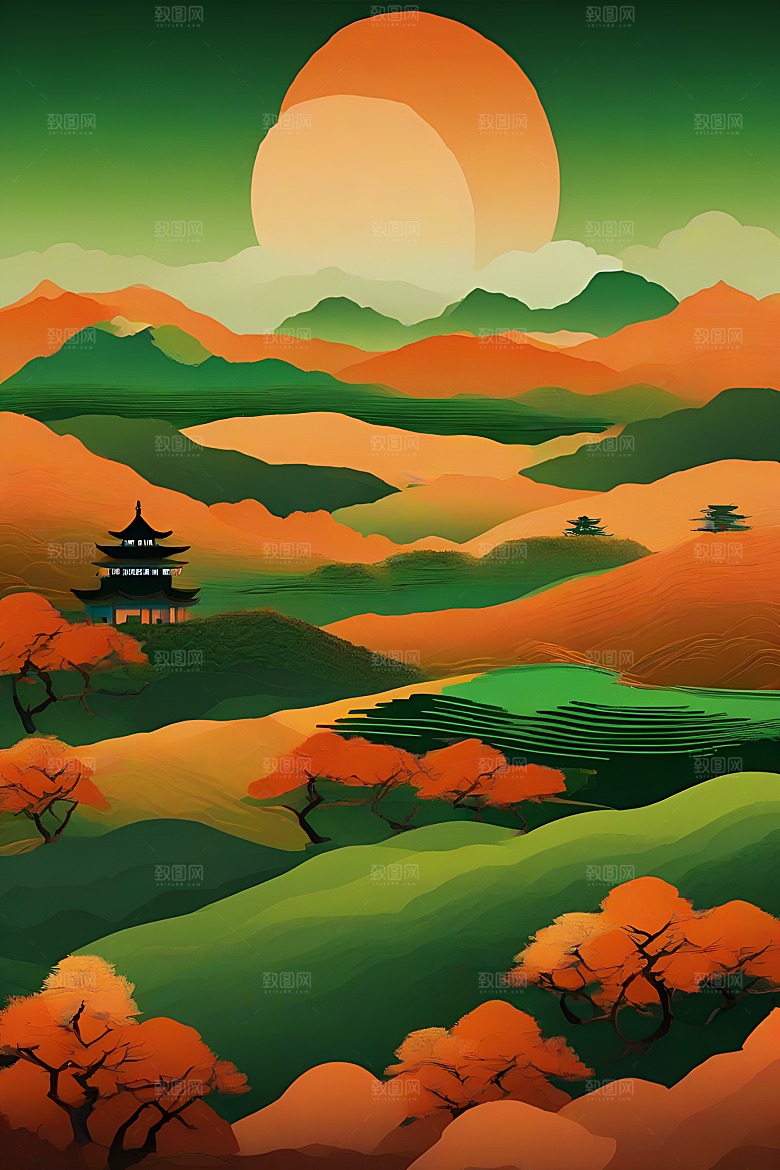 传统海报艺术创作风格