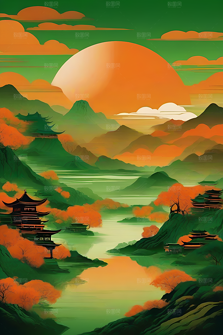 传统海报艺术创作风格