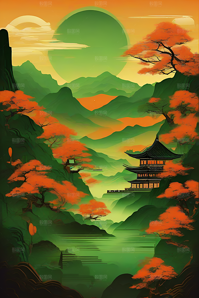 传统海报艺术创作风格