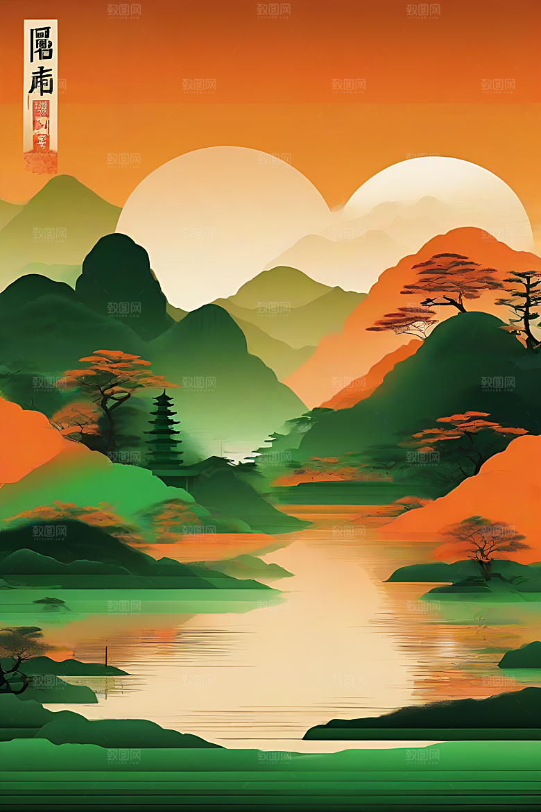 传统海报艺术创作风格