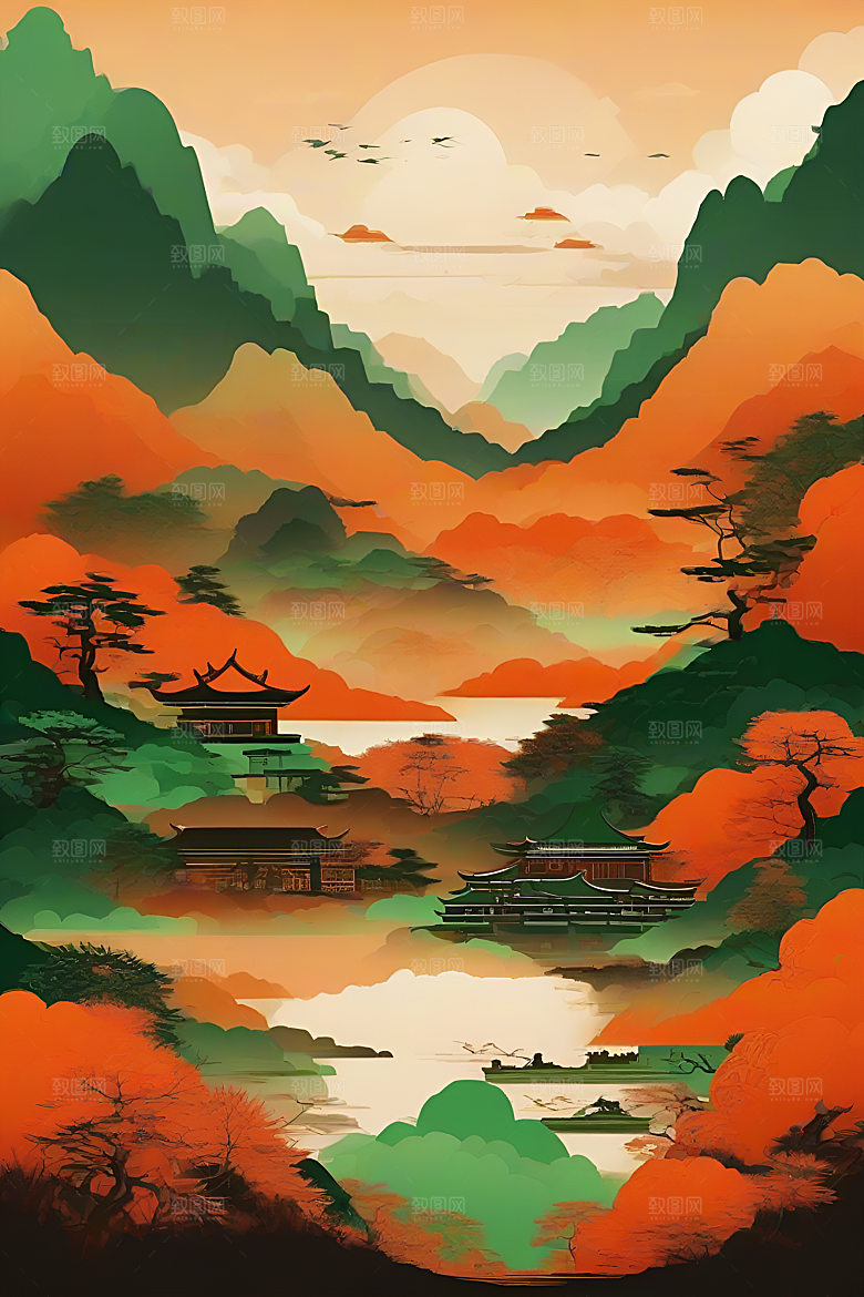 传统海报艺术创作风格