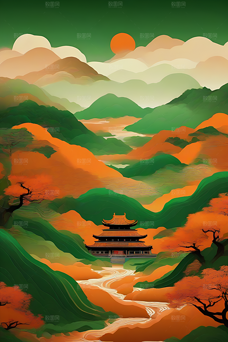 传统海报艺术创作风格