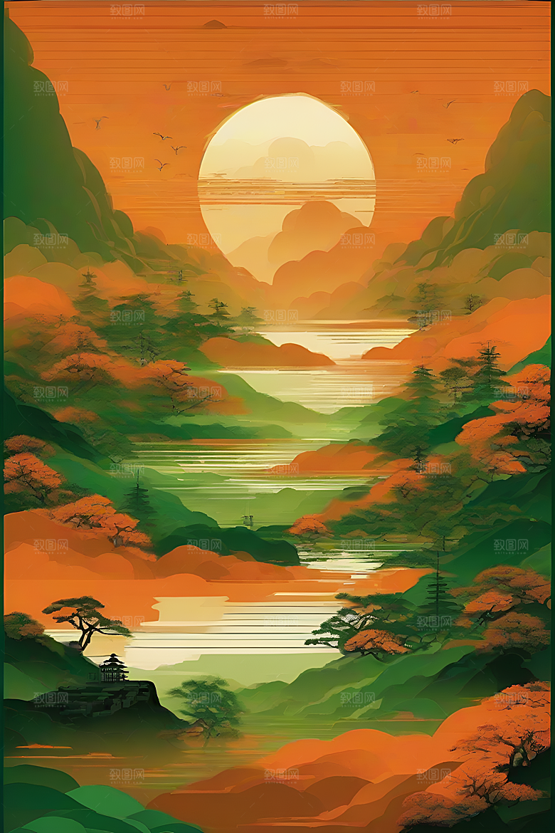 传统海报艺术创作风格