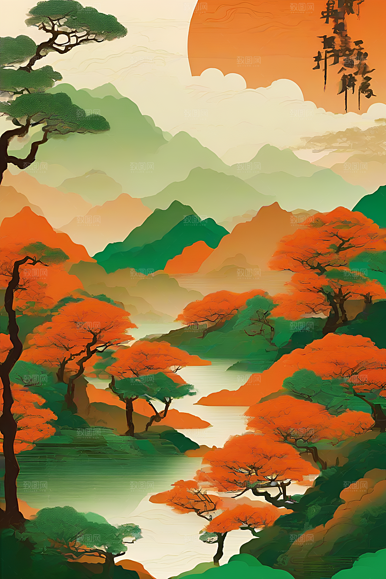 色彩渐变的艺术创作