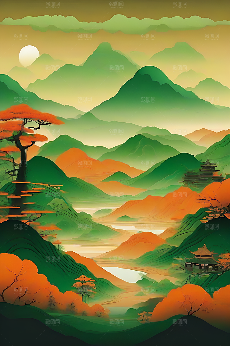 色彩渐变的艺术创作