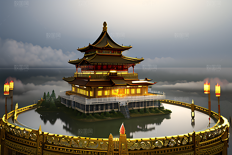 8K全景呈现中国宫殿的超现实之美