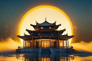 超广角透视重现中国宫殿的绝美壮丽