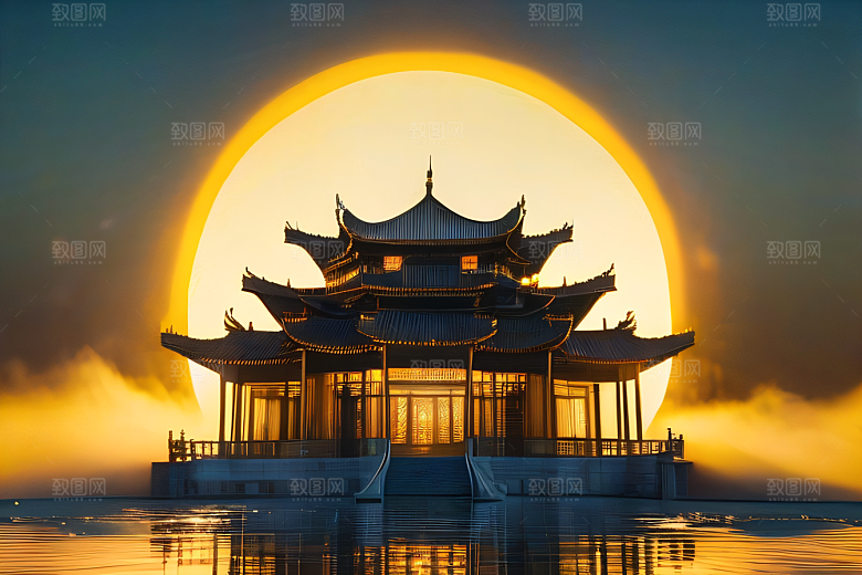 超广角透视重现中国宫殿的绝美壮丽