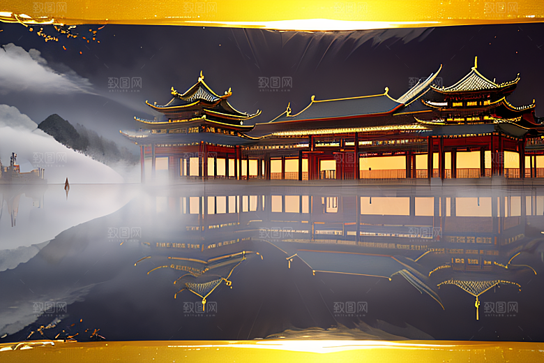 玻璃水晶宫浓雾中的超现实之美