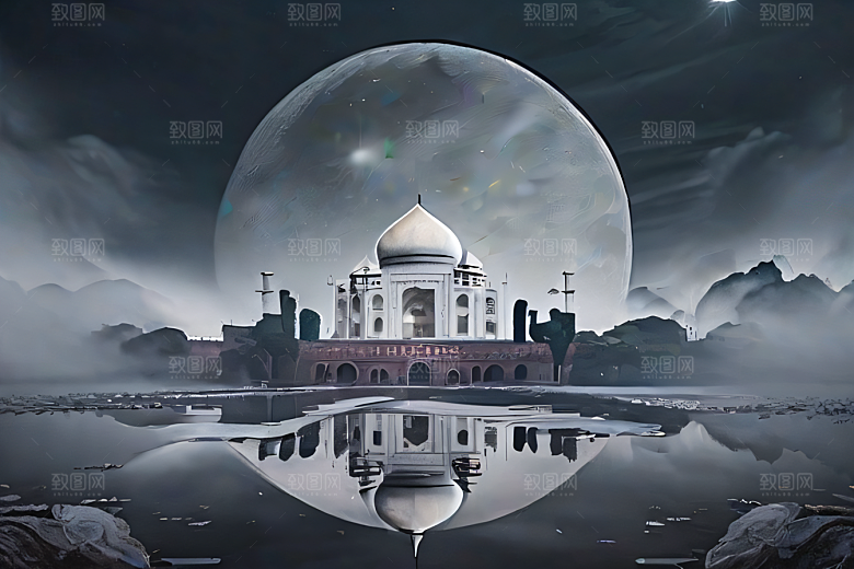 世外云山宫殿倚天梦幻之旅仙境