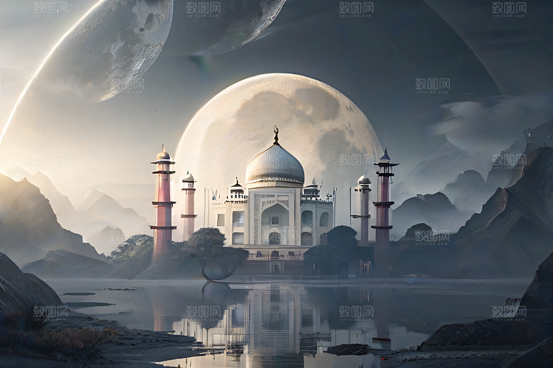 世外云山宫殿倚天梦幻之旅仙境