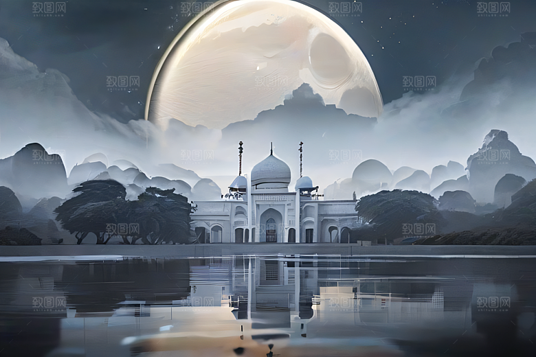 世外云山宫殿倚天梦幻之旅仙境