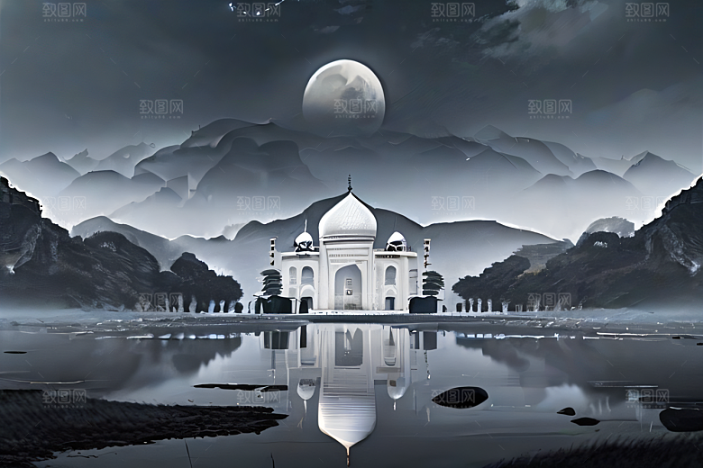 世外云山宫殿倚天梦幻之旅仙境