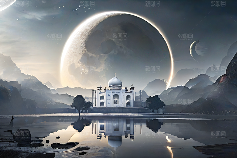 世外云山宫殿倚天梦幻之旅仙境