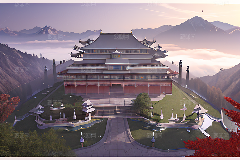 神秘唯美数字艺术创作超现实景观