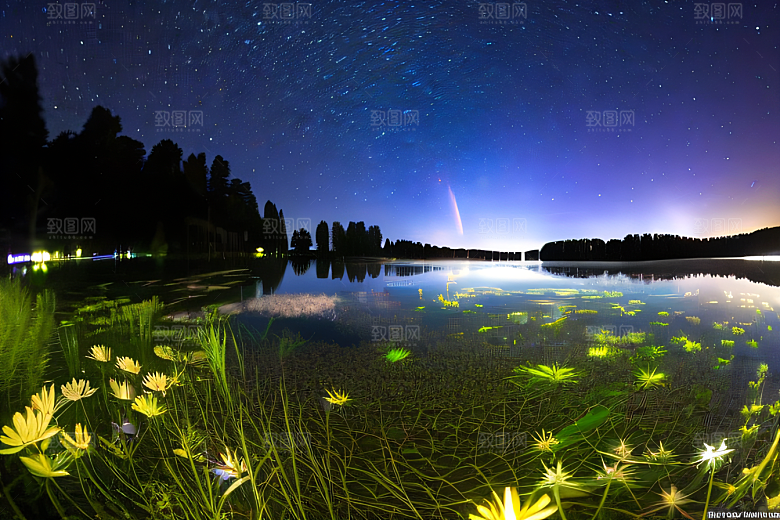 蓝玫瑰天空中的花宫