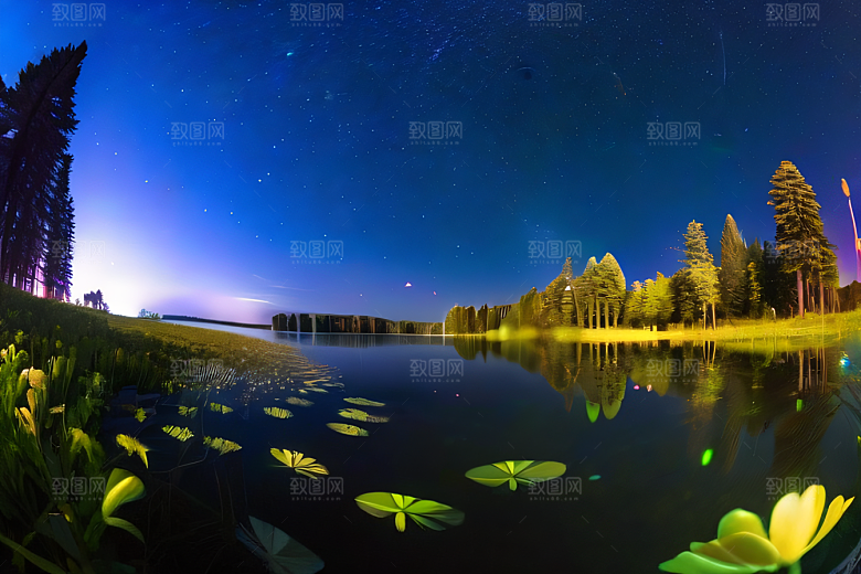蓝玫瑰天空中的花宫