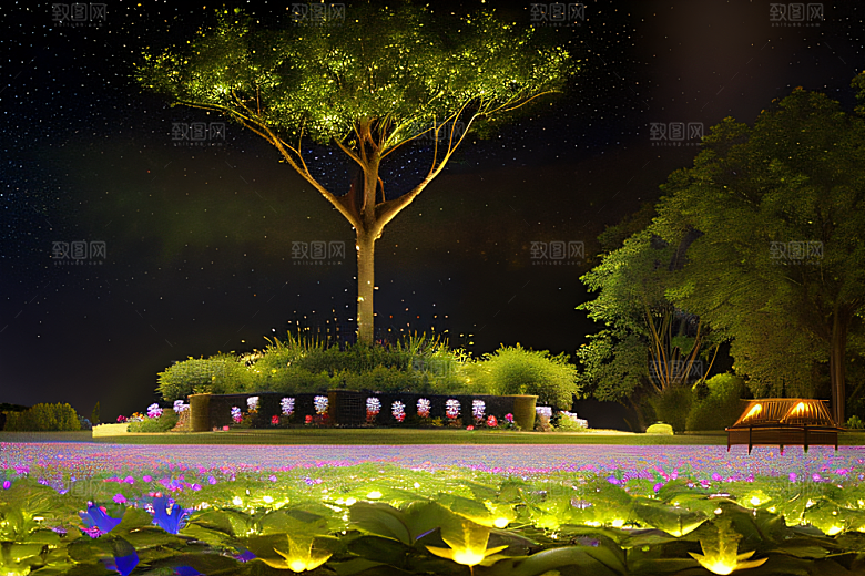 闪烁星海下的流星奇景
