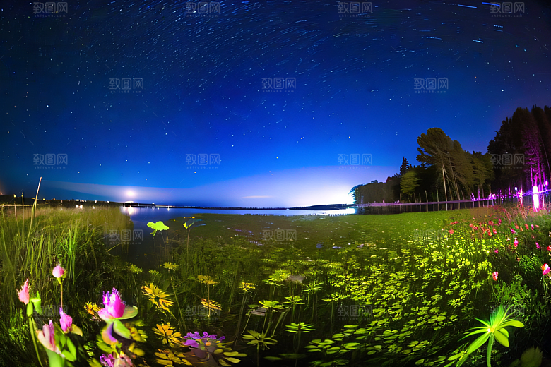 蓝玫瑰天空中的玫瑰宫殿