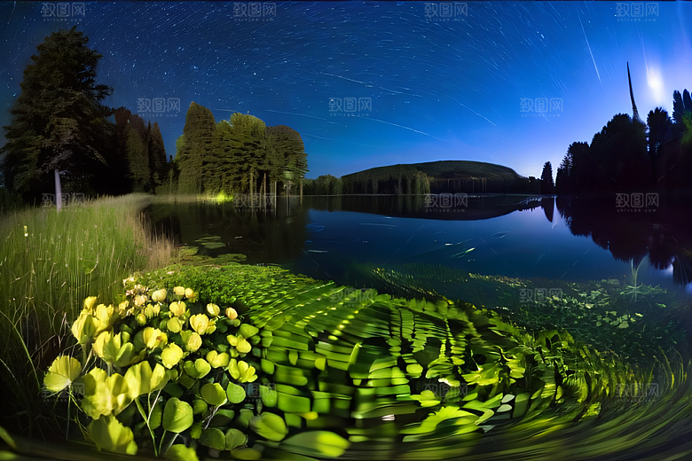 蓝玫瑰天空中的玫瑰宫殿