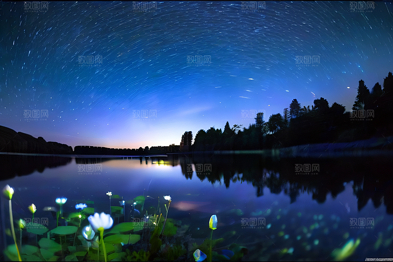 蓝玫瑰天空中的玫瑰宫殿