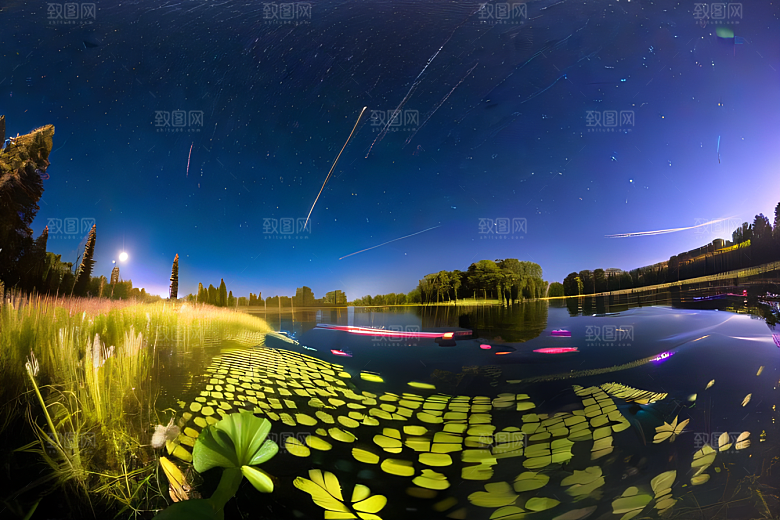 蓝玫瑰天空中的玫瑰宫殿