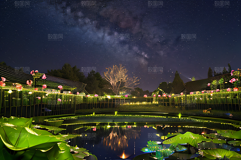 魅力流星雨的夜空奇观