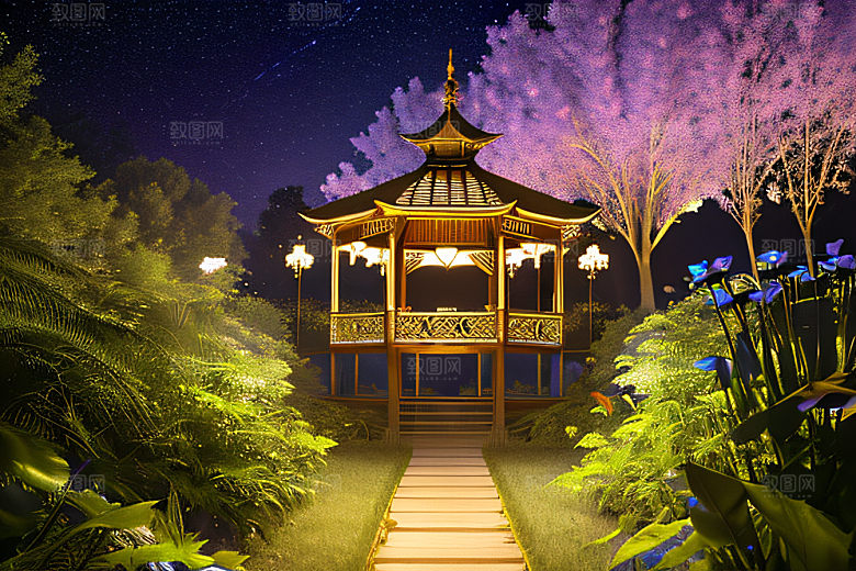 魅力流星雨的夜空奇观