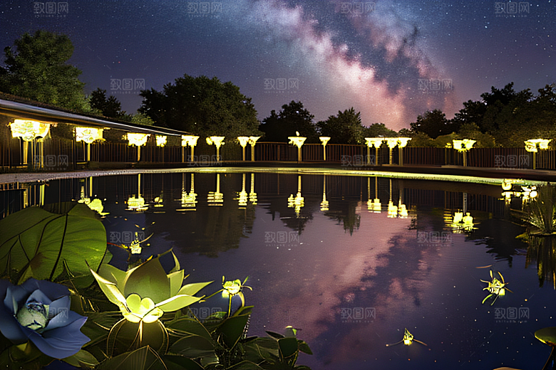 魅力流星雨的夜空奇观