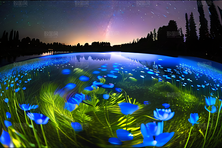 魅力流星雨的夜空奇观