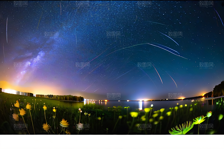 玫瑰花宫中的萤火虫灯