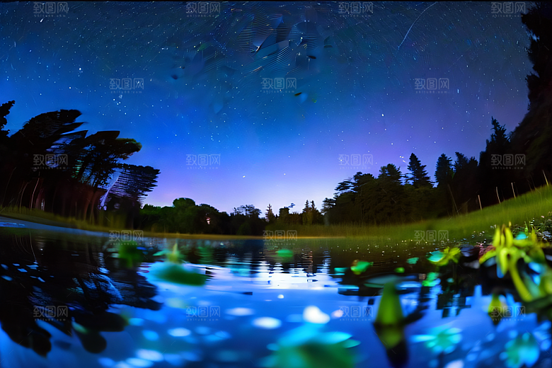 蓝玫瑰天空中的花宫