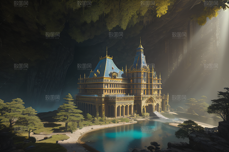 幻想绘画艺术艺术与爱德华比松的风格