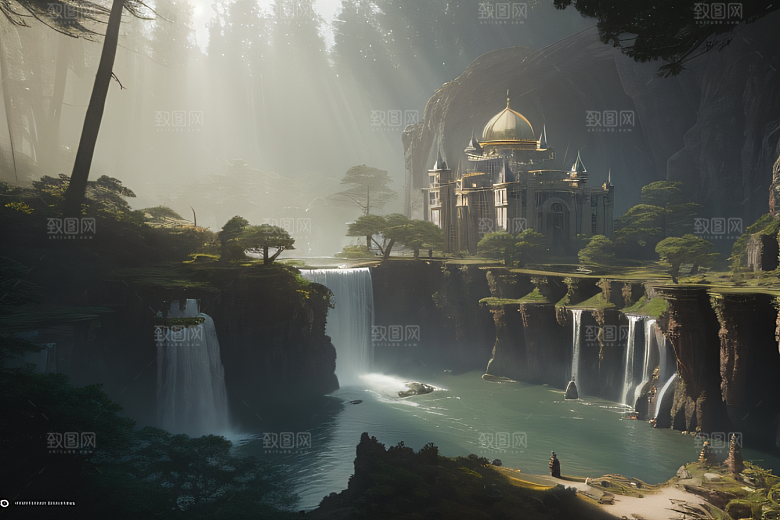 幻想绘画艺术艺术与爱德华比松的风格