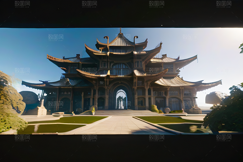 哈耶奥宫崎骏风格鸟瞰维多利亚宫殿之谜续集