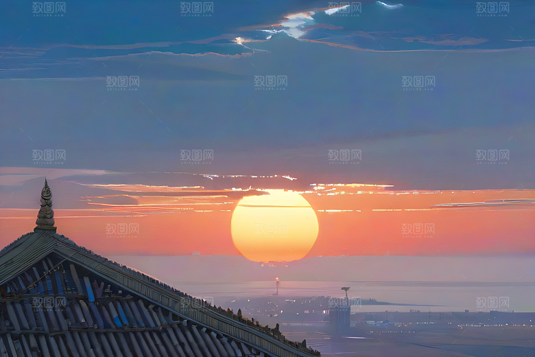 炽热太阳下的飞行者波斯宫殿的蓝天追逐