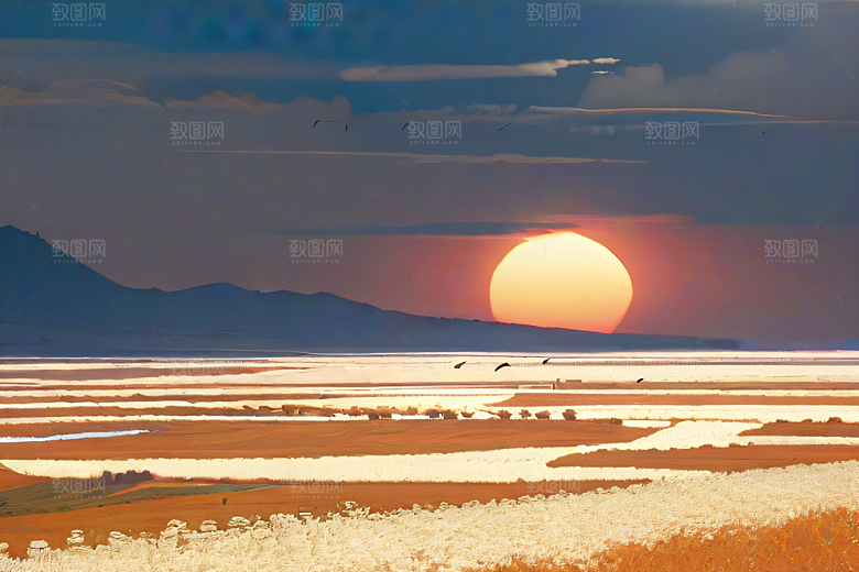 炽热太阳下的飞行者波斯宫殿的蓝天追逐