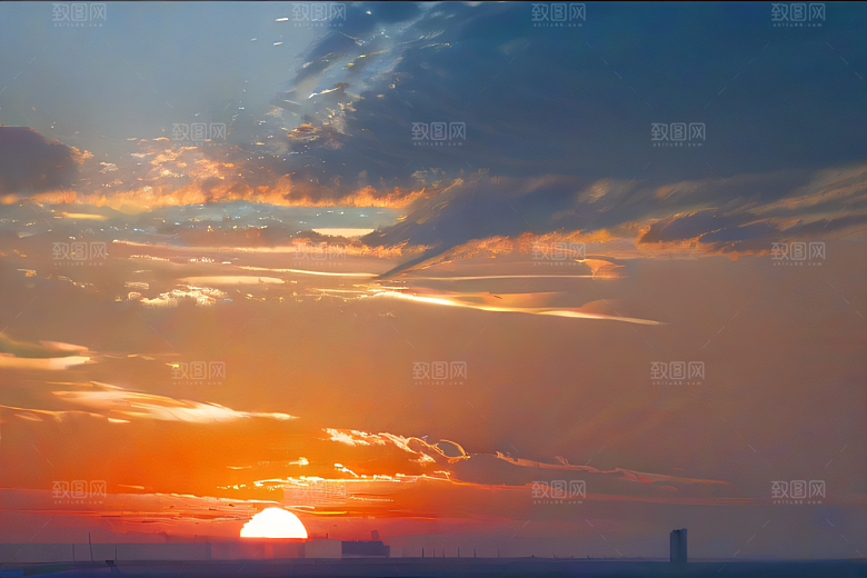 飞向炙热太阳的伊卡洛斯波斯宫殿云海下
