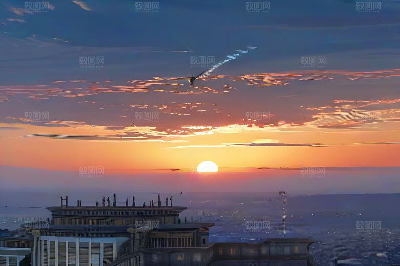 追逐炽阳的飞行者波斯宫殿蓝天风景