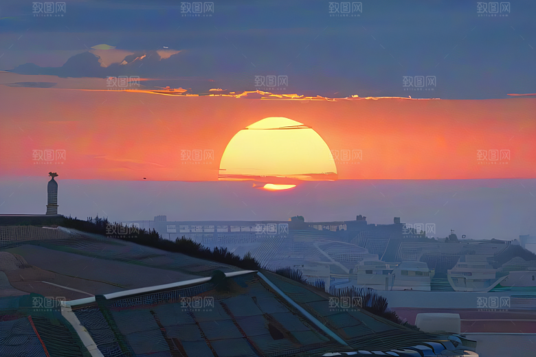 逼近炙烤太阳的伊卡洛斯波斯宫殿风光下
