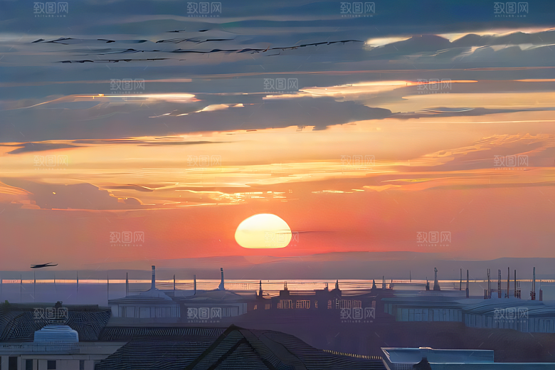 逼近炙烤太阳的伊卡洛斯波斯宫殿风光下